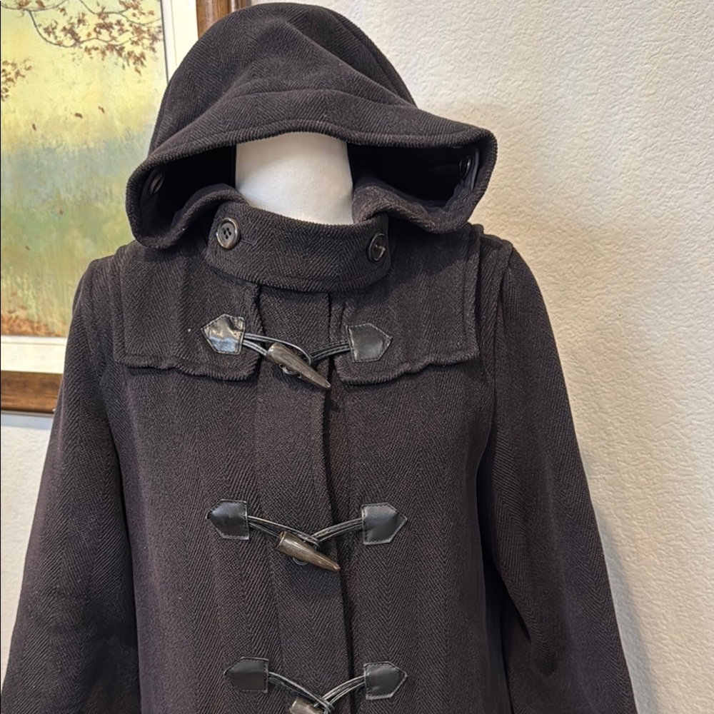 Authentic Black Toggle Coat - image 3